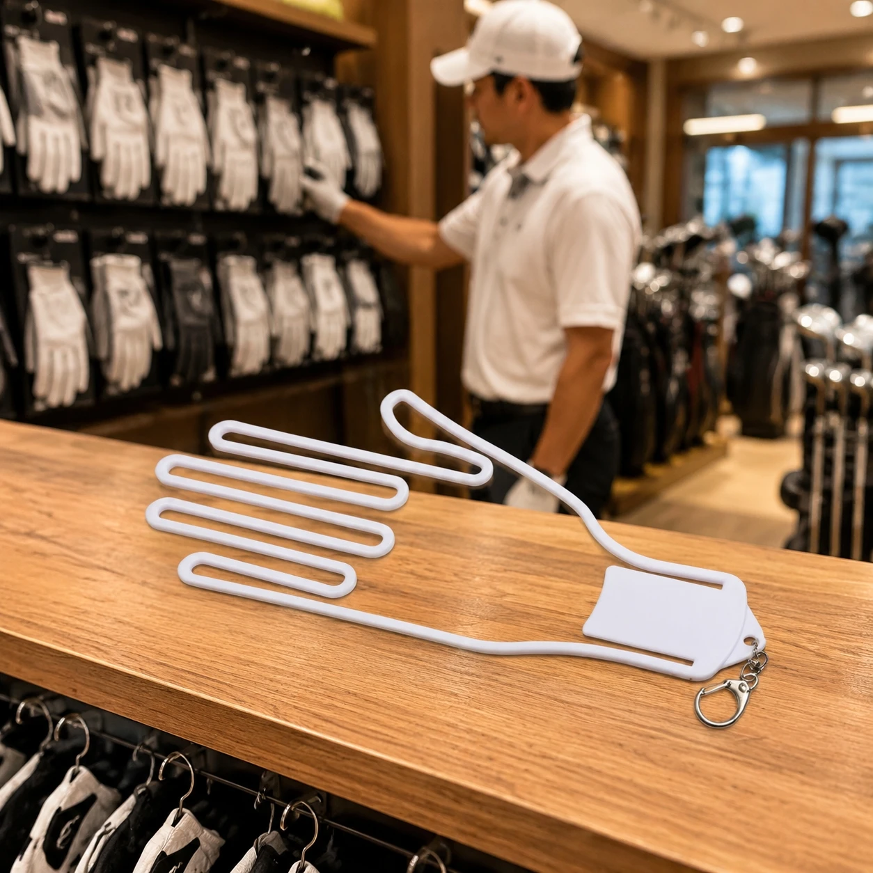 Durable ABS Golf Glove Support Rack for Retail Shop Display Professional Golfer Storage Anti-Wrinkle Form Holder Accessory