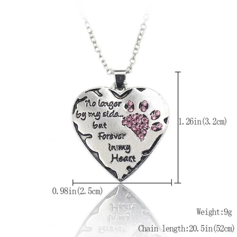 Delysia King Love dog paw necklace