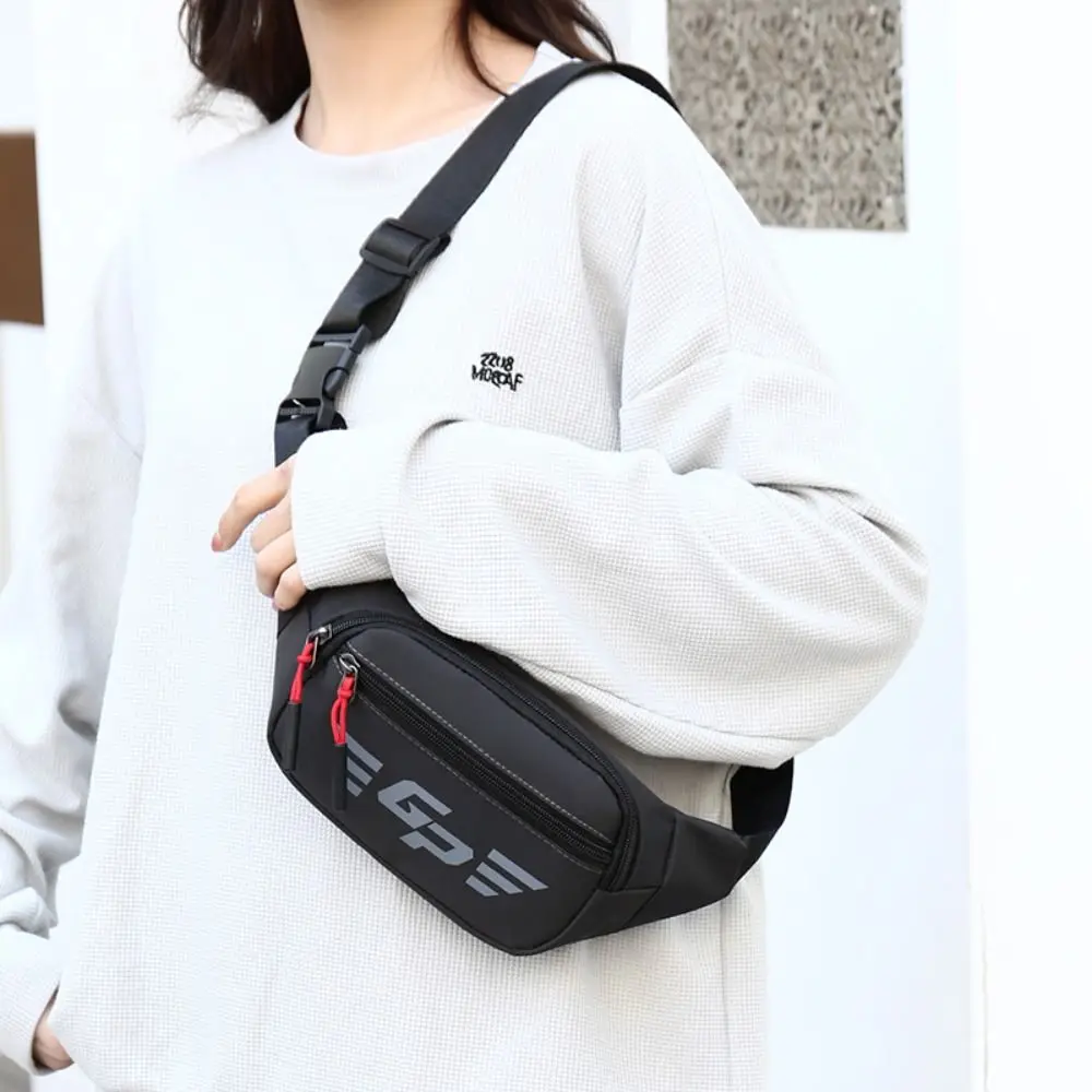 

Новая женская поясная сумка из ткани Оксфорд, многофункциональная спортивная нагрудная сумка большой вместимости, черные, синие, серые сумки через плечо унисекс