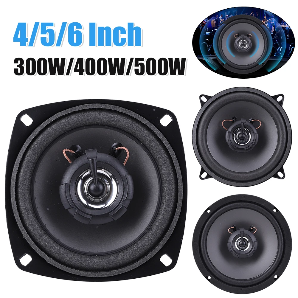 4/5/6 Inch 2 Way Car Audio Speaker 12V Audio Music Stereo Subwoofer 300W/400W/500W Full Range Frequency Auto Audio Loudspeaker