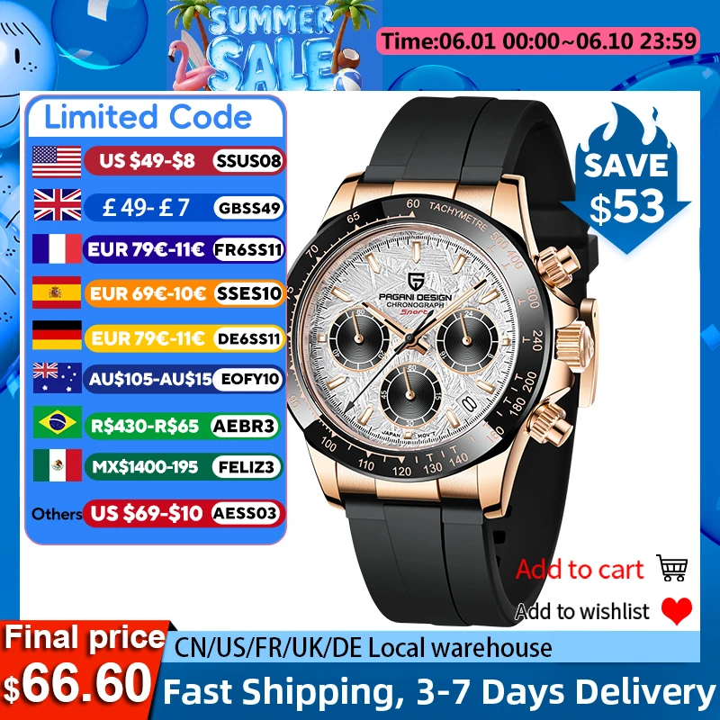 Pagani Design PD-1664 Quartz Watch thumbnail 7