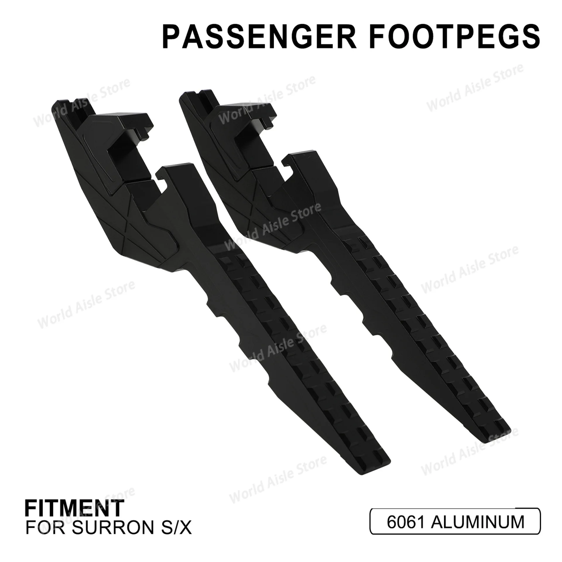 2PCS High-Quality Aluminum Alloy Foot Peg Extension Bracket Accessory for SURRON S/X Motorcycles