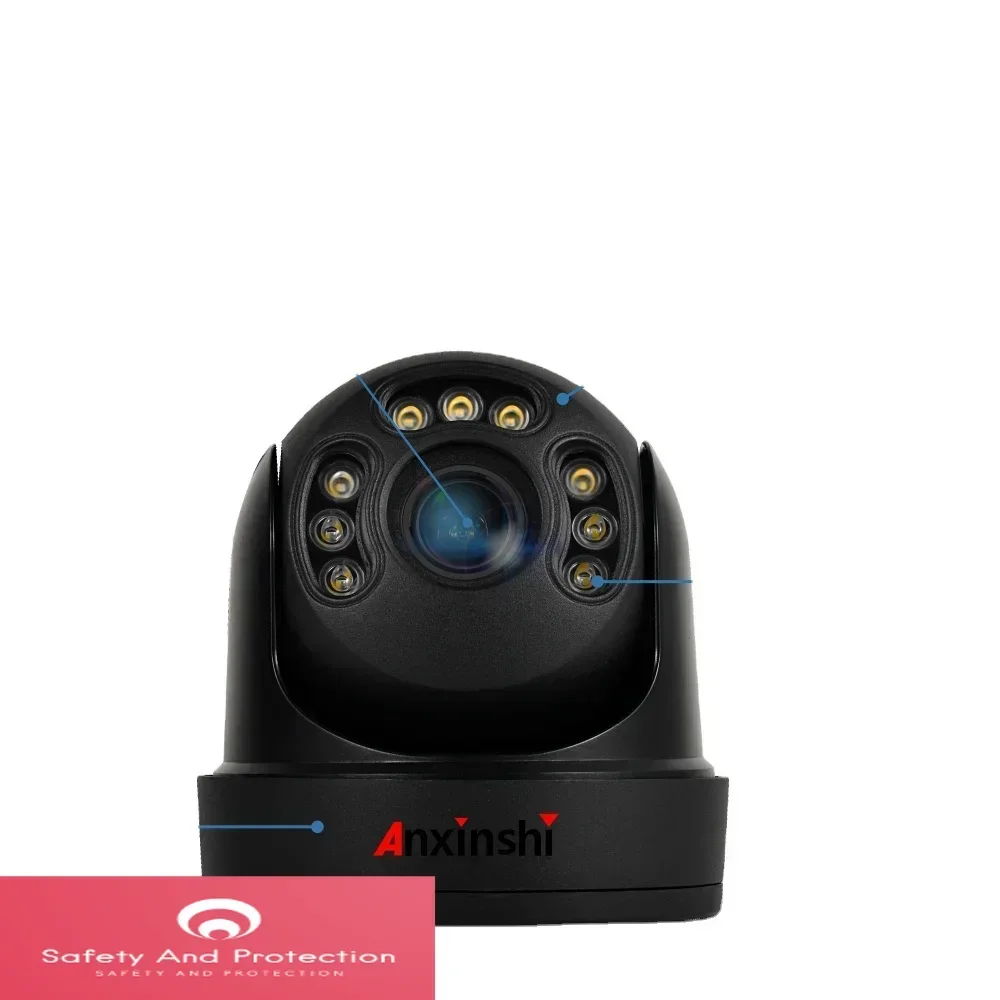 CamHi Metal Housing PTZ Dome IMX415 8MP Supports Humanoid Vehicle Monitoring 4X Zoom Ip Camera SystemforHomeSecurity Camera