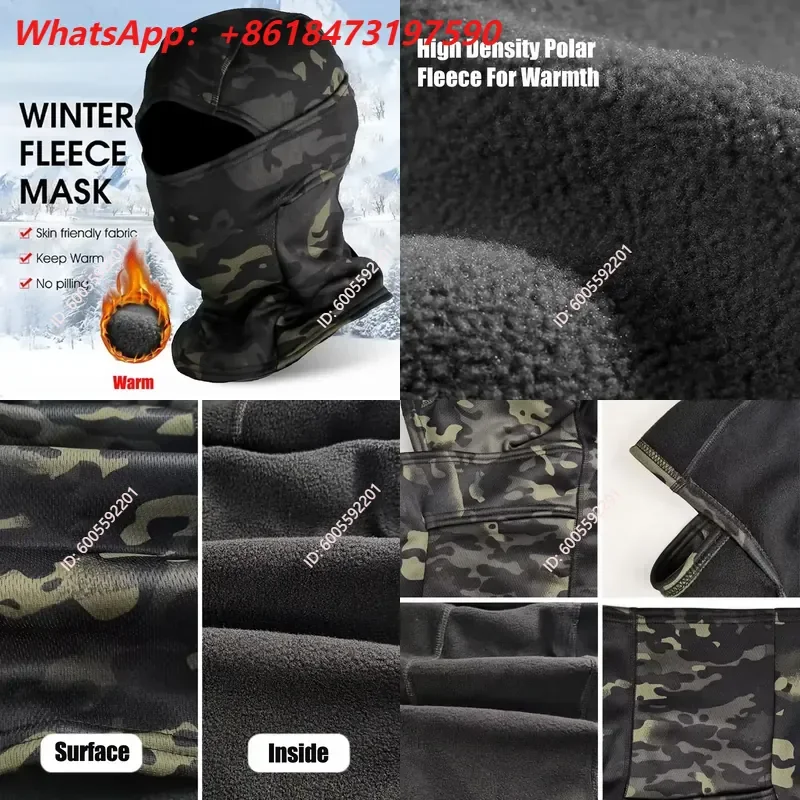Hot selling winter wool multi-color full face facial mask for men's warm and cold proof ski bicycle hunting hat