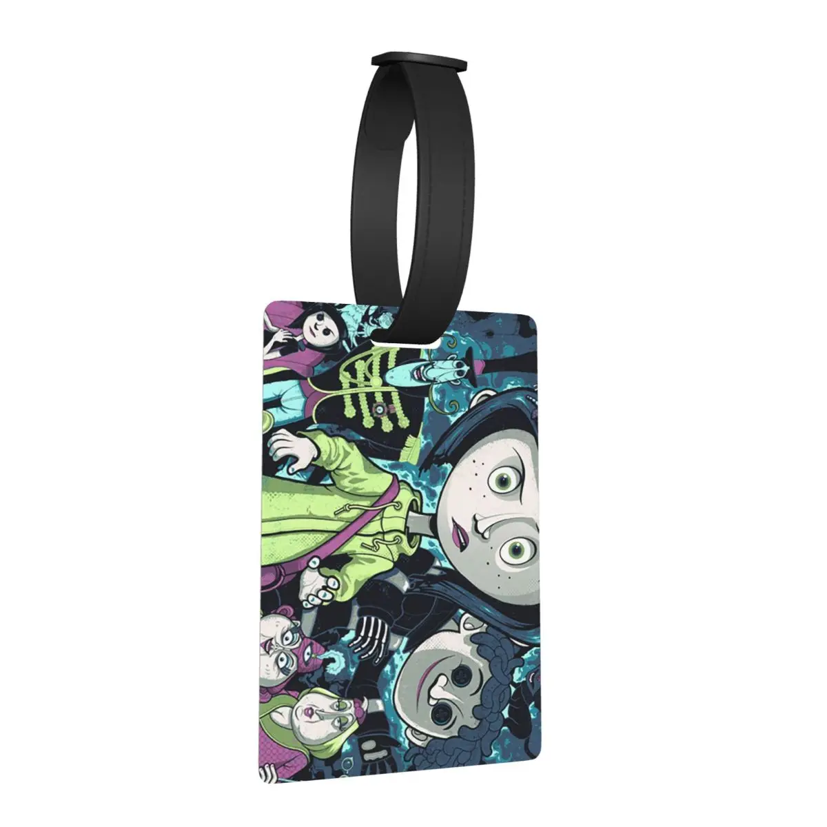 

Coralines Halloween Cartoon Anime Luggage Tags Suitcase Accessories Fashion Baggage Boarding Tag Label Holder ID Name Address