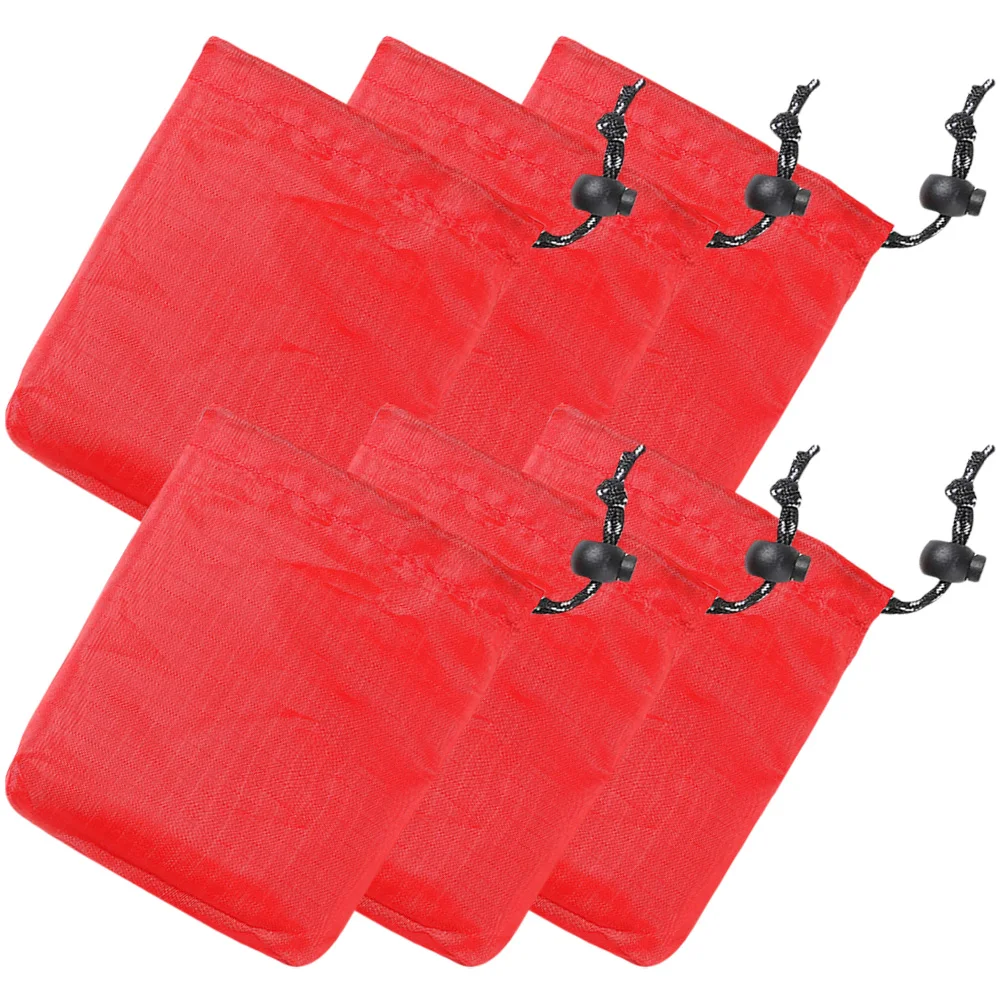 

6pcs Camping Storage Bag Travel Polyester Dustproof Drawstring Bags Small Object Organizer Foldable Save Space Gifts