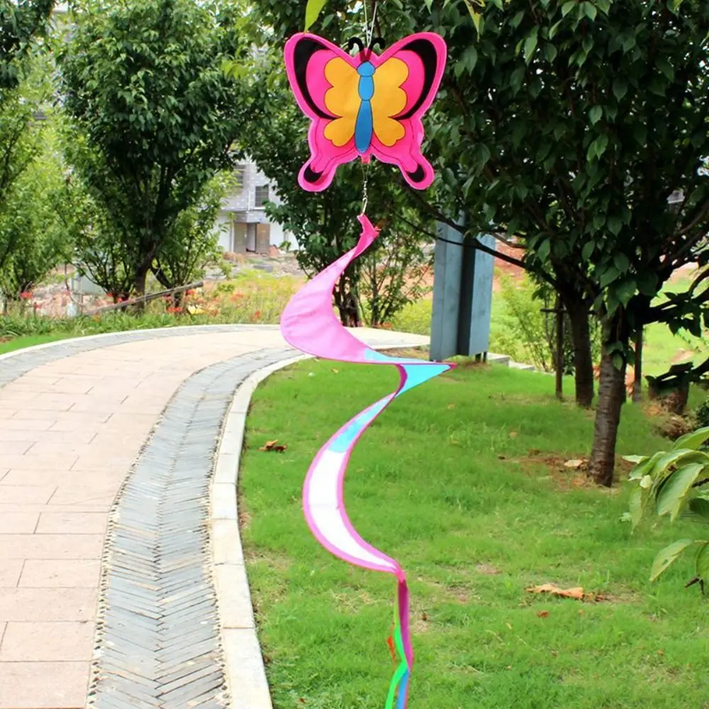 

Cute Colorful Animal Windmill No Toxic Antirust Spiral Windchimes Hanging Wind Spinner Kindergarten