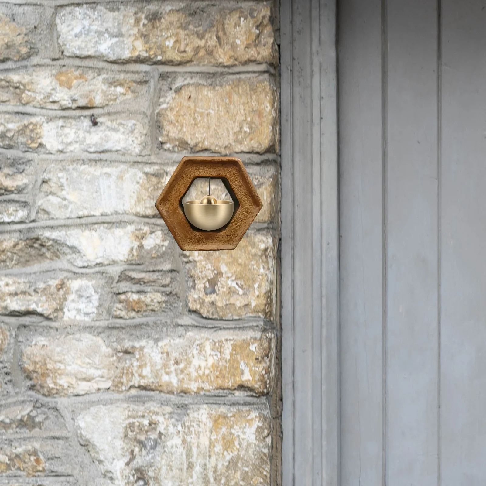 

1Set DIY Door Bell Accessory Metal Material Safe Reliable Long Lasting Comfortable Sound Home Improvement Bell for Door Opening