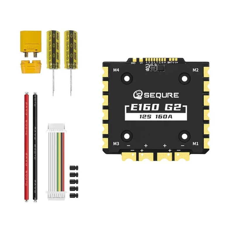 SEQURE E160 G2 4-12S 160A 4IN1 ESC mit Blheli 32 Firmware für FPV-Drohnen Racing ESC Kit