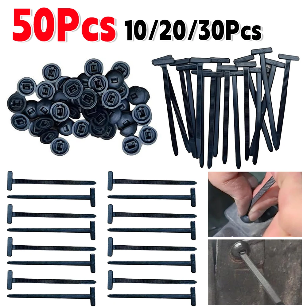 10-100pcs Nylon Universal Cable Ties Buckle Multipurpose Cable Ties Tool Heavy Duty Self Locking Zip Zipties for Car Repair