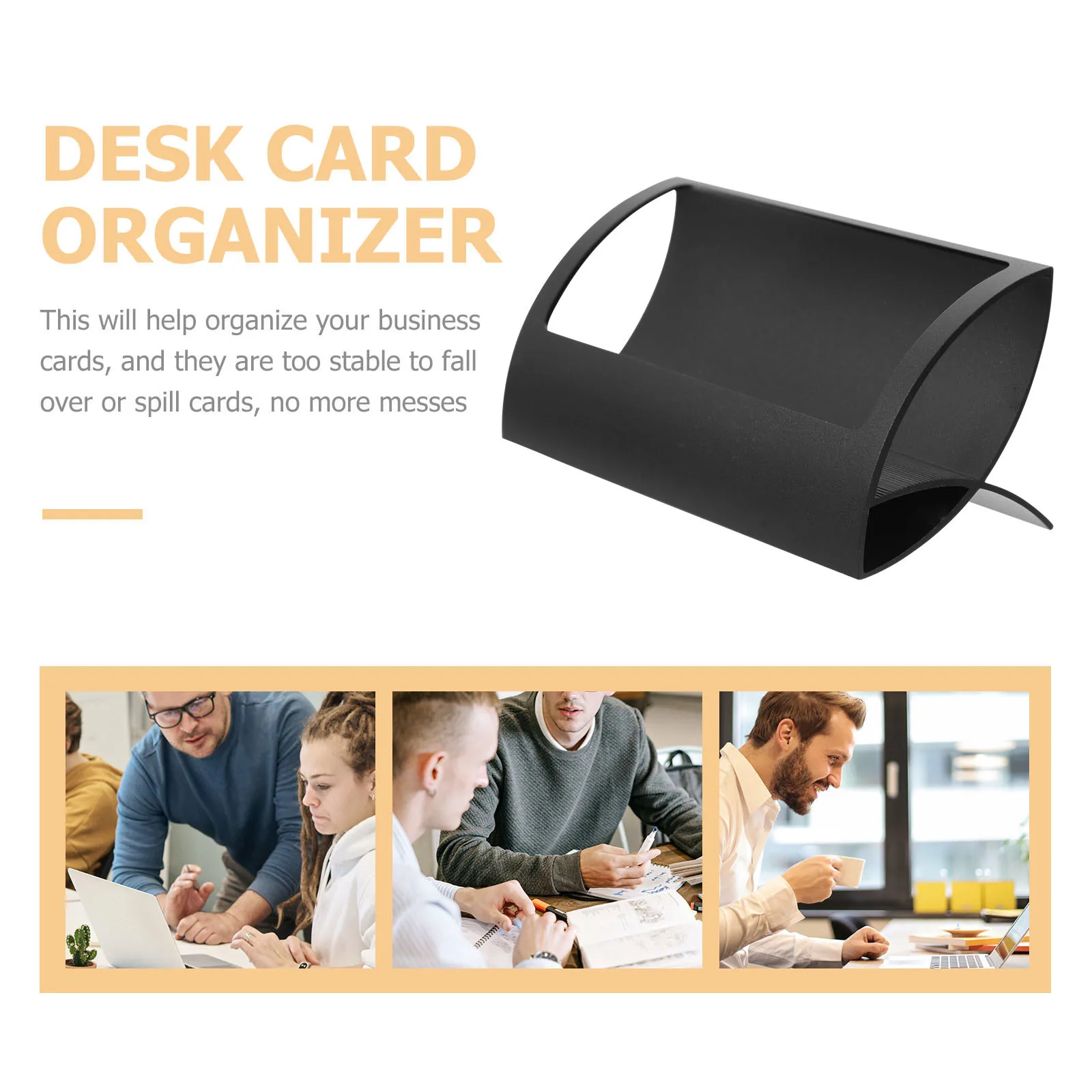 

Business Cards Holder Metal Desktop Card Stand Office Creative Card Organizer Business Cards Display Rack Office Supplies