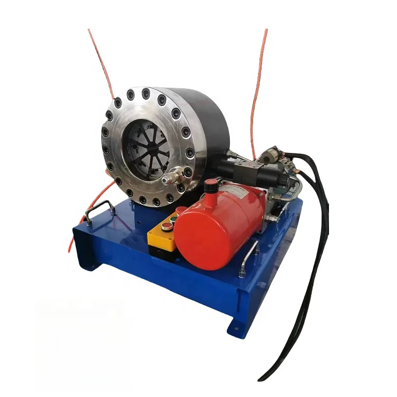 12V/24v Automated on-board machine 2 inch hydraulic hose crimping tool for moving rubber manufacturing machinery