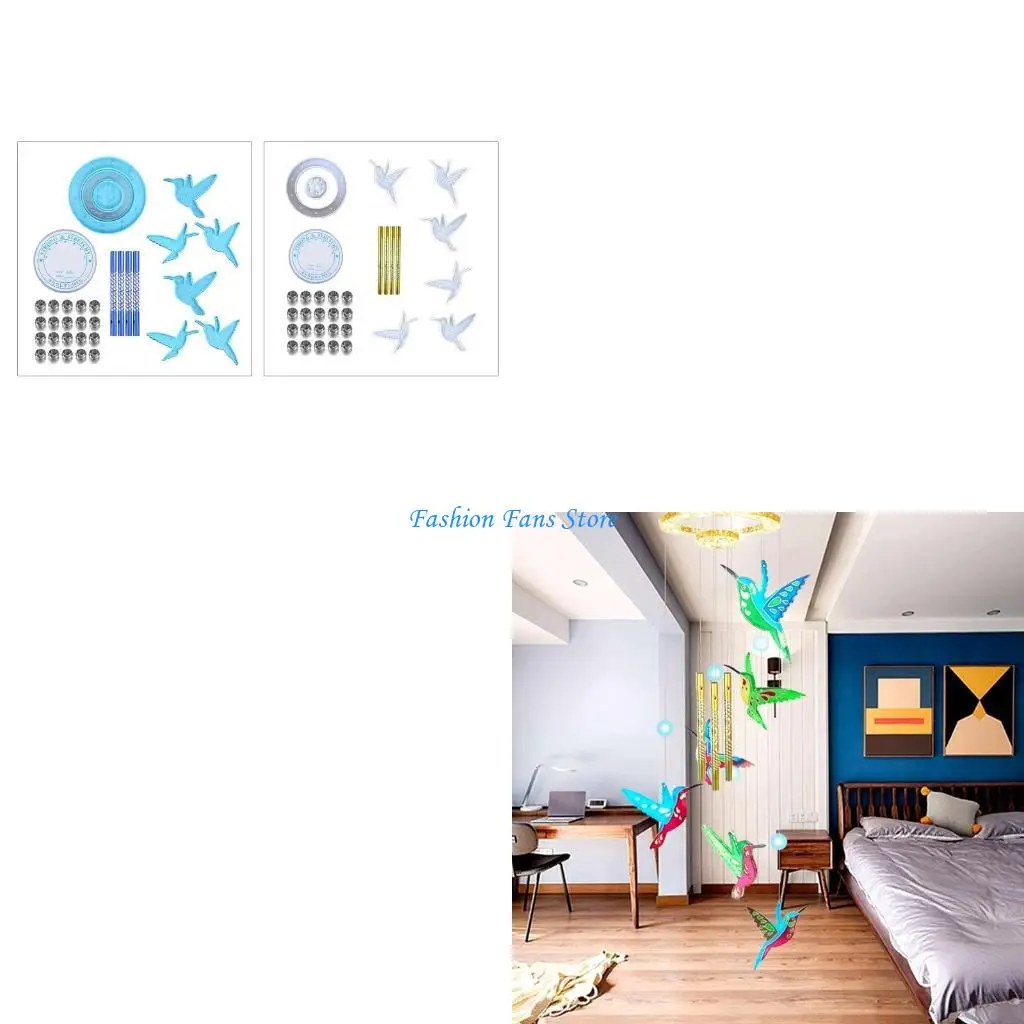 

Набор силиконовых форм для колокольчиков колибри, форма для литья из эпоксидной смолы, домашний сад, двор, декор для поделки