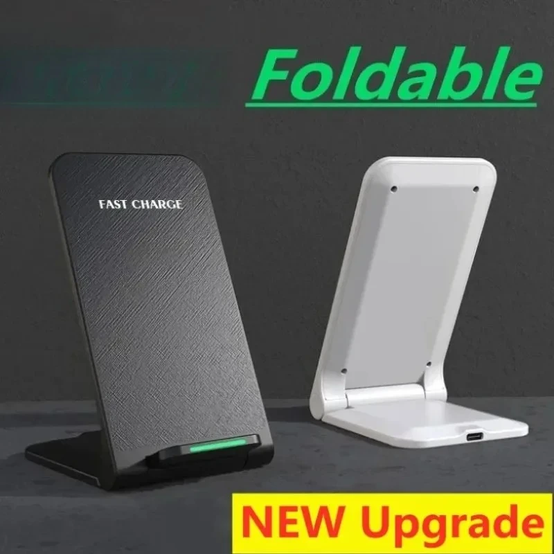 Fast Wireless Charger Stand Foldable Charging Dock For iPhone 17 16 15 14 13 Pro Samsung Xiaomi Wireless Charger Holder view 4