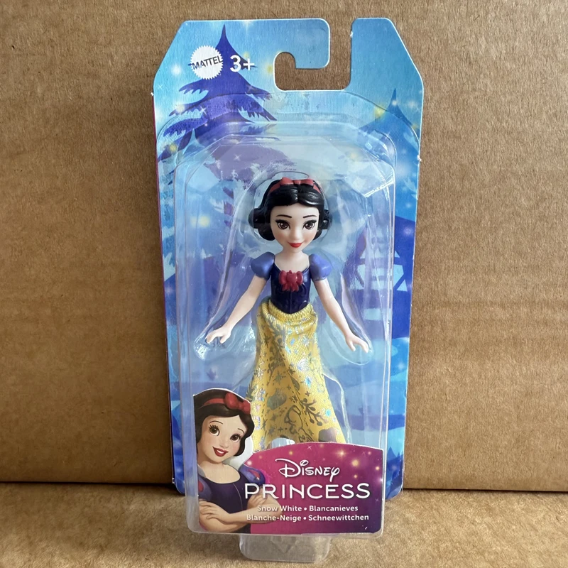 Original Disney princesa Mini princesa Blancanieves Moanna Merida Elsa Anna muñecas en miniatura para niñas regalos de navidad juguetes HPL55