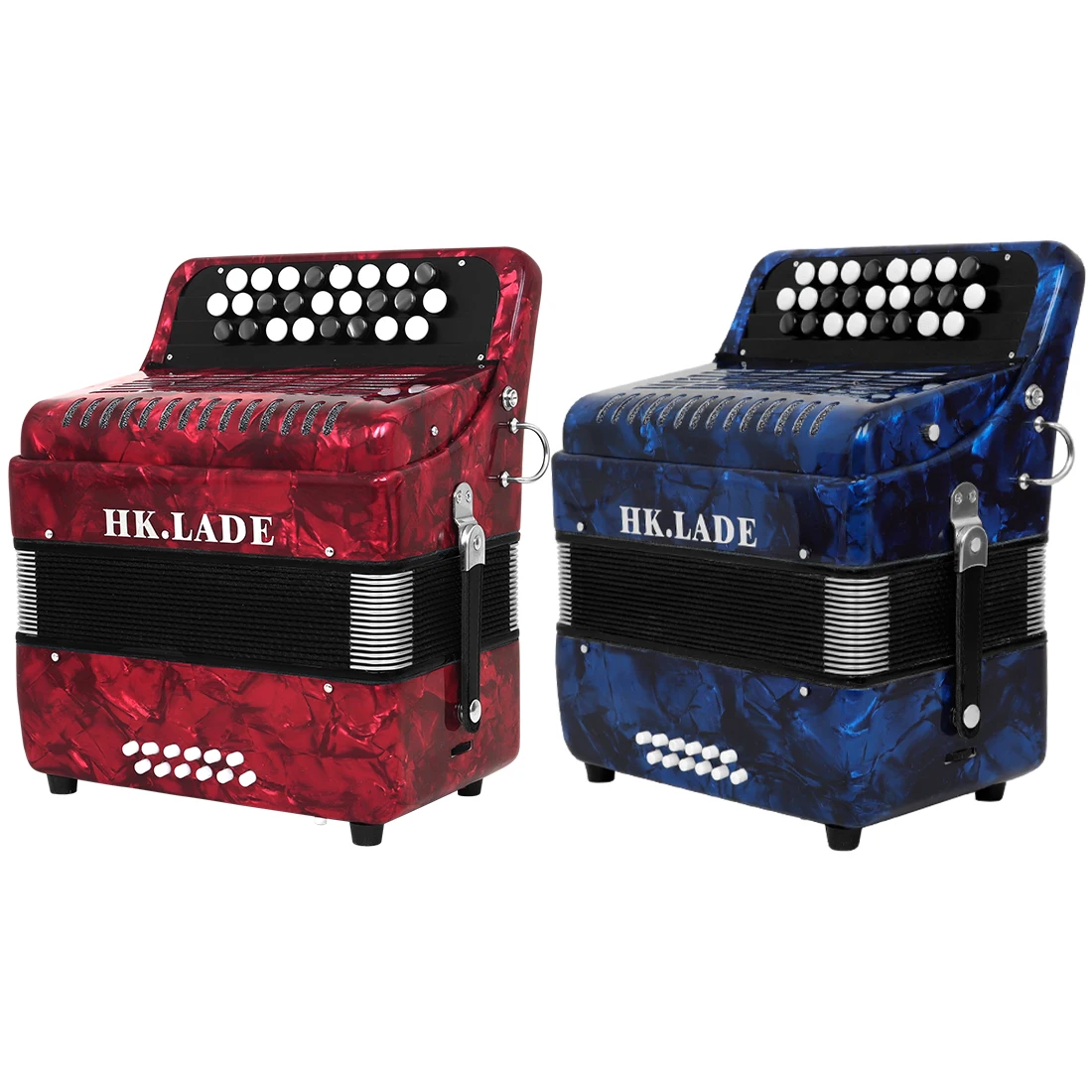 

HK LADE 25 Key 12 Bass Key Button Professional Bayan Accordion Sheepskin Bellows Backpack Accessories High-end Accordion