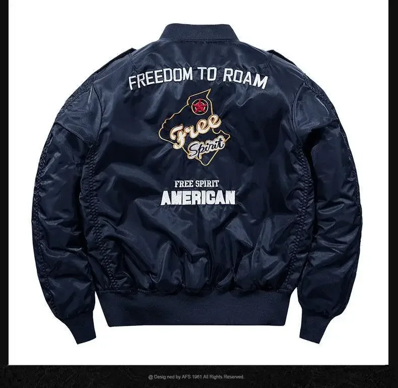 Winter Hip Hop Thick Warm Jacket Men High Quality Military Motorcycle Ma-1 Aviator Pilot Coats Male Baseball Bomber Jacket 14 Sc3822816adf04db68759ed0c18561e5dV