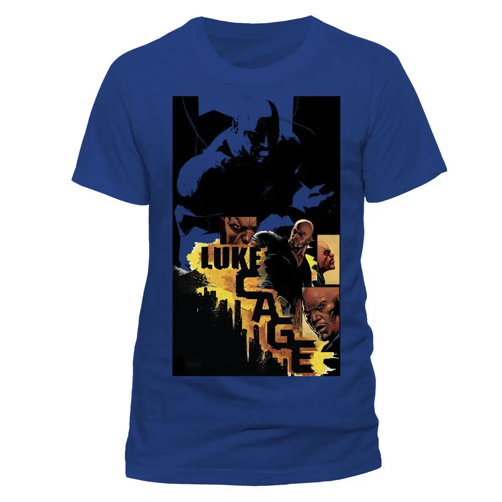 COMICS  CITY PRITN COMIC STYED BLUE T-SHIRT (NEW)