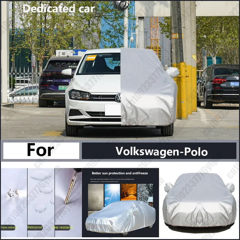 

For Volkswagen-Polo Oxford cloth car cover for sun protection, rain resistance, and all season special car dust cover