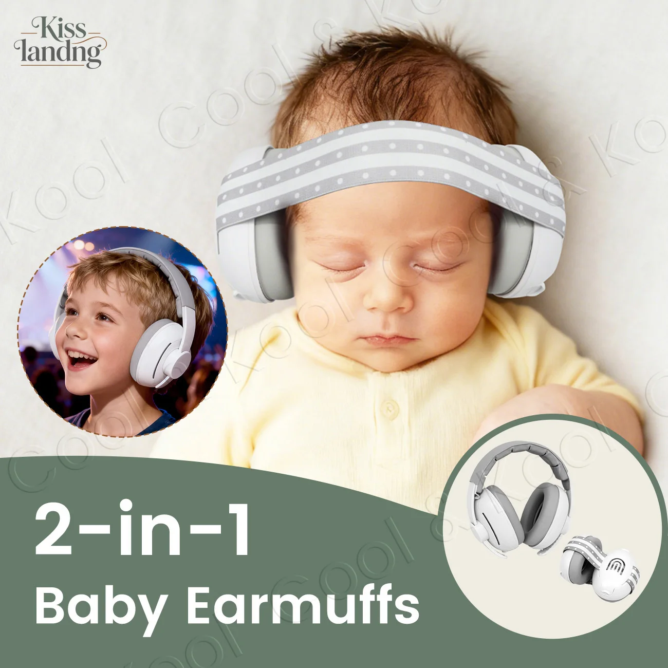 

Наушники для защиты от шума для младенцев 2-в-1, в радужном стиле, мягкие и удобные для сна, путешествий и громких мероприятий