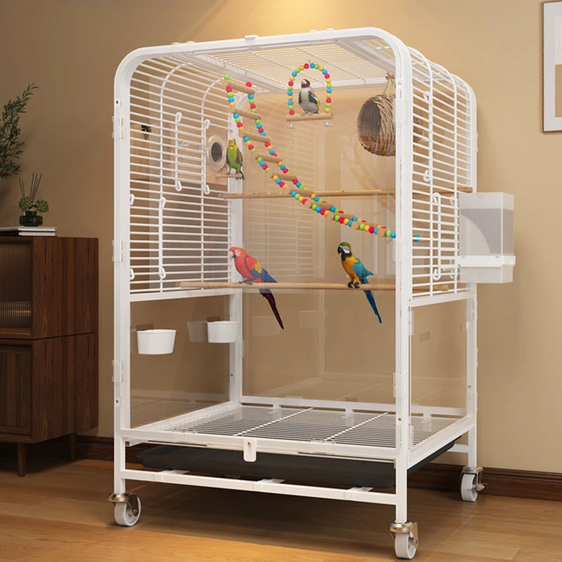 

Parrot Bag Bird Cage Metal Large Nests Breeding Canaries Feeder Tweety Hamster Transfer Rabbits Aluminum Gaiola Outdoor Aviary