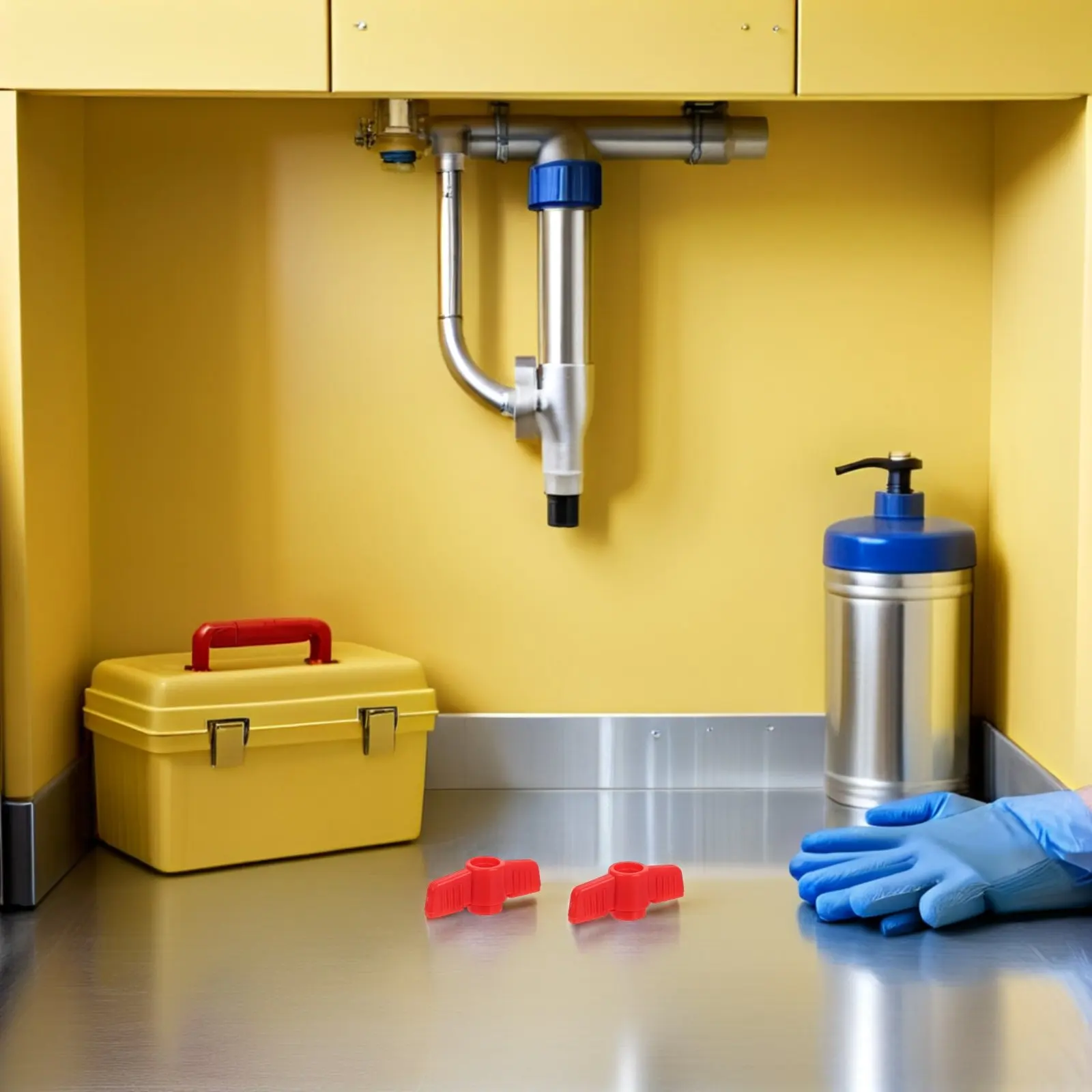 

Набор из 5 пластиковых ручек для шаровых кранов: универсальные, для шлангов, насадок, радиаторов, ирригационных систем, быстрая установка