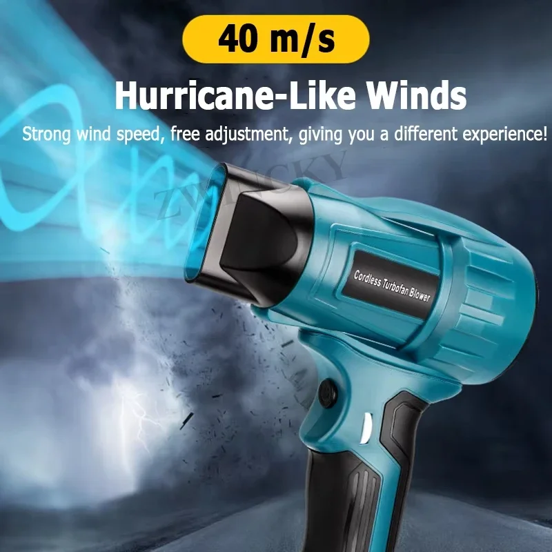 Untuk Makita Peniup Udara Tanpa Kabel Tanpa Sikat Kipas Jet Turbo Peniup Debu untuk Baterai Dewalt/Milwaukee/Bosch/Ryobi 18V (Tanpa Baterai)