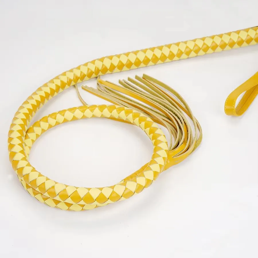 승마 말 훈련을위한 144CM 정품 가죽 채찍 승마 작물 패들-내구성 기수 장비