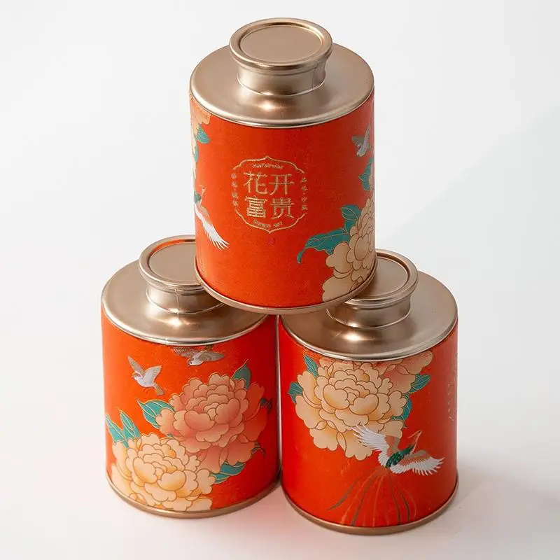Hot Sale Mini Empty Tea Tin Can Household Green Black Tea Sealed Jar Portable Home Exquisite Small Tea Paper Packaging Cans