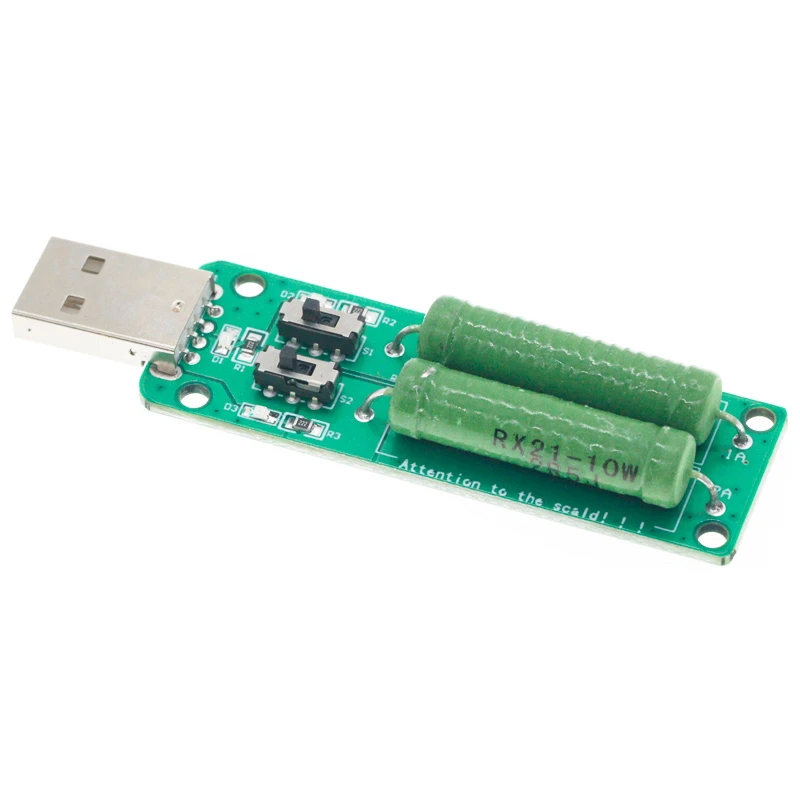 USB Resistor Electronic Load w/Switch Adjustable 3 Current 5V Resistance Tester