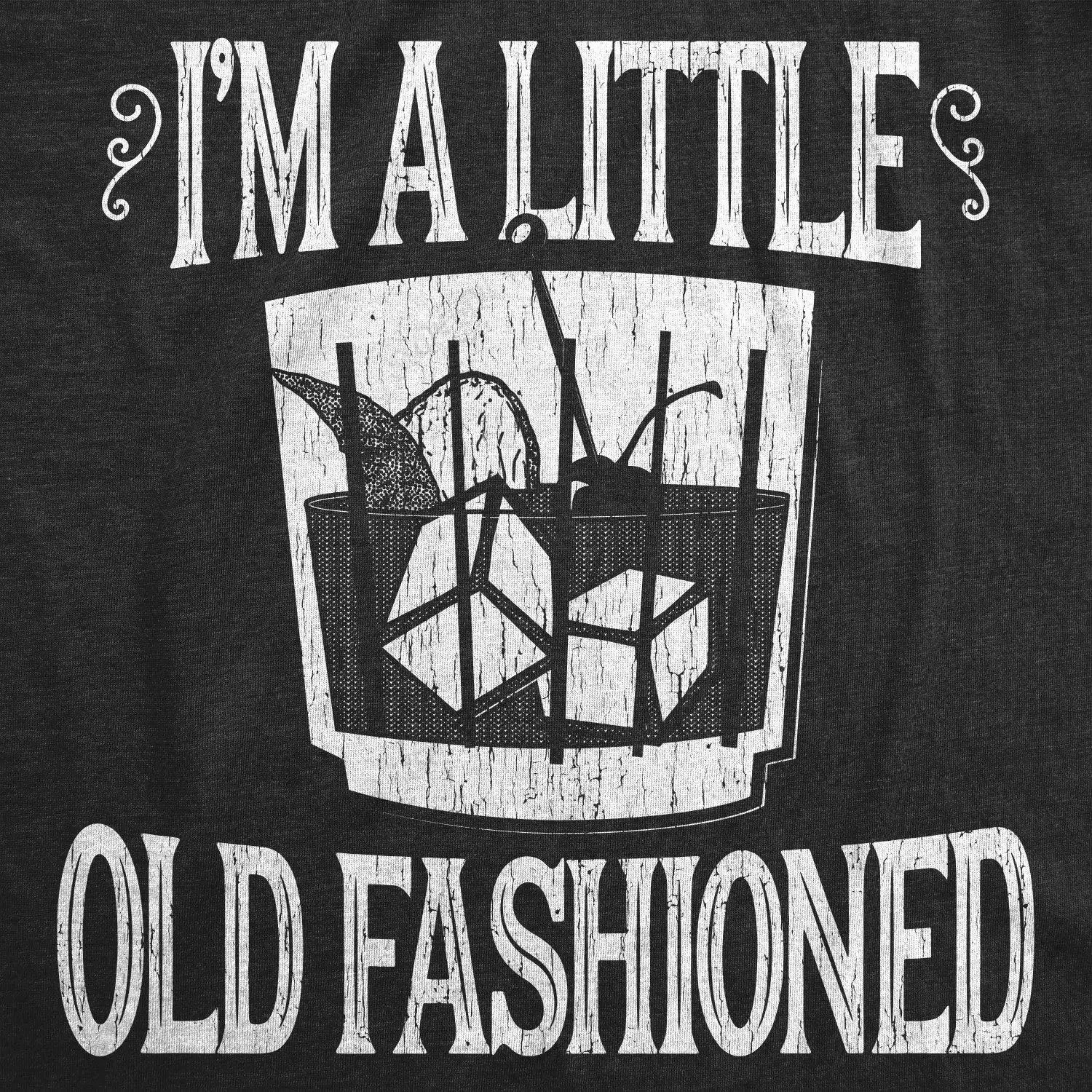 Mens Im A Little Old Fashioned Tshirt Funny Cocktail Tee Mens Funny T Shirts Funny Liquor