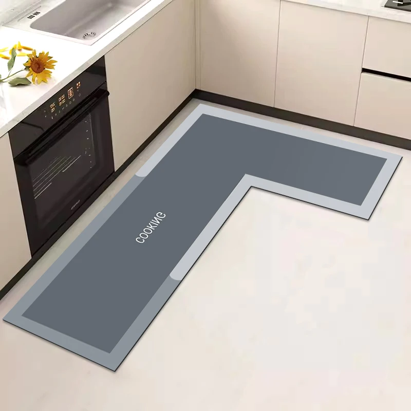 Long Kitchen Absorbent Mat Simple Anti-slip Rug Living Room Carpet Long Area Foot Mats Kitchen Floor Supplies Home Decor