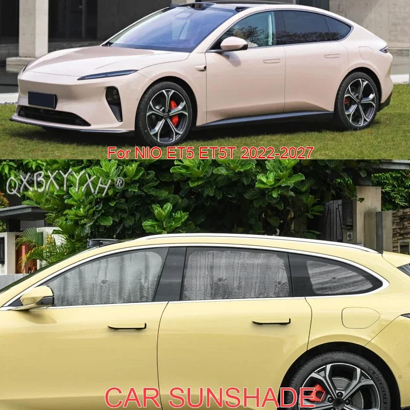 Car Aluminum Foil Foldable Cover Sun Shade For NIO ET5 ET5T 2022-2027 Auto UV Heat Insulation Windshield Sunshades Accessory