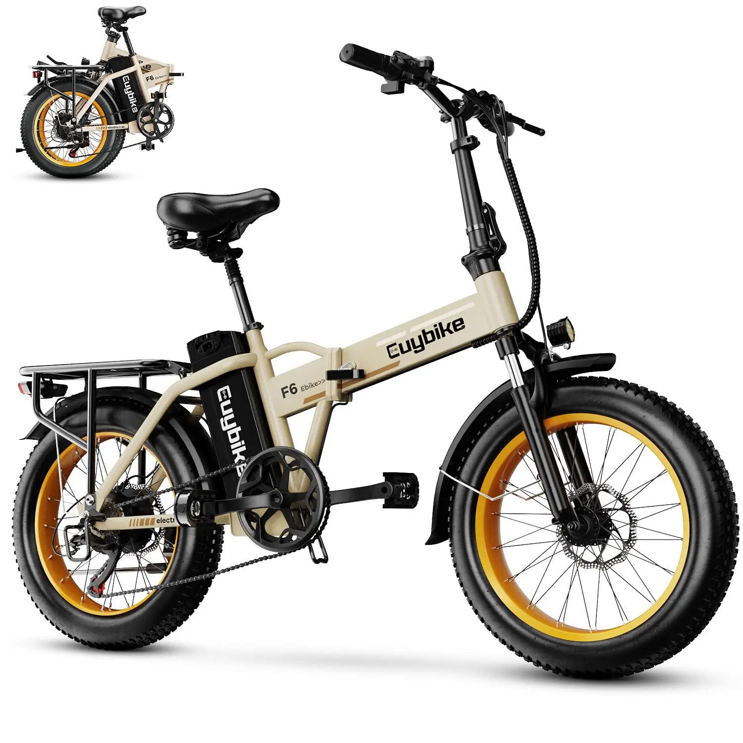 Foldable Electric Bike 48V 20Ah Battery 80 Miles 20
