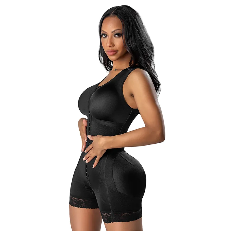 Fajas Colombianas Tummy Control Full Body Shaper With Bra Butt Lifter Shapewear Waist Trainer Post Liposuction Bodysuit