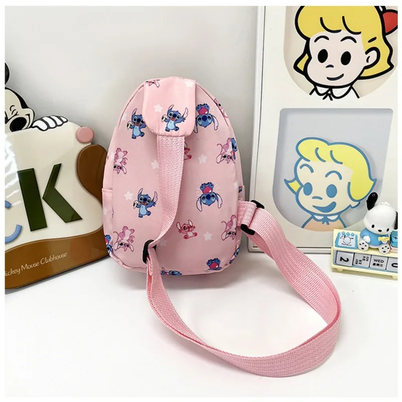 Kids Stitch Shoulder Bags Cartoon Chest Bag for Boys Girls Travel Satchel Casual Portable Totes Kawaii Backpacks Birthday Gifts