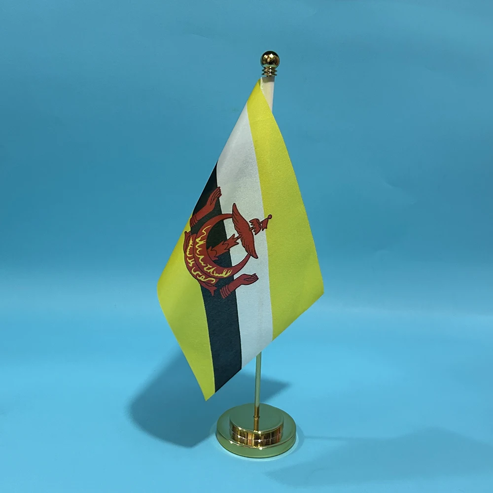 SKY FLAG Bandera de escritorio Brunei poliéster decoración oficina - imagen 3