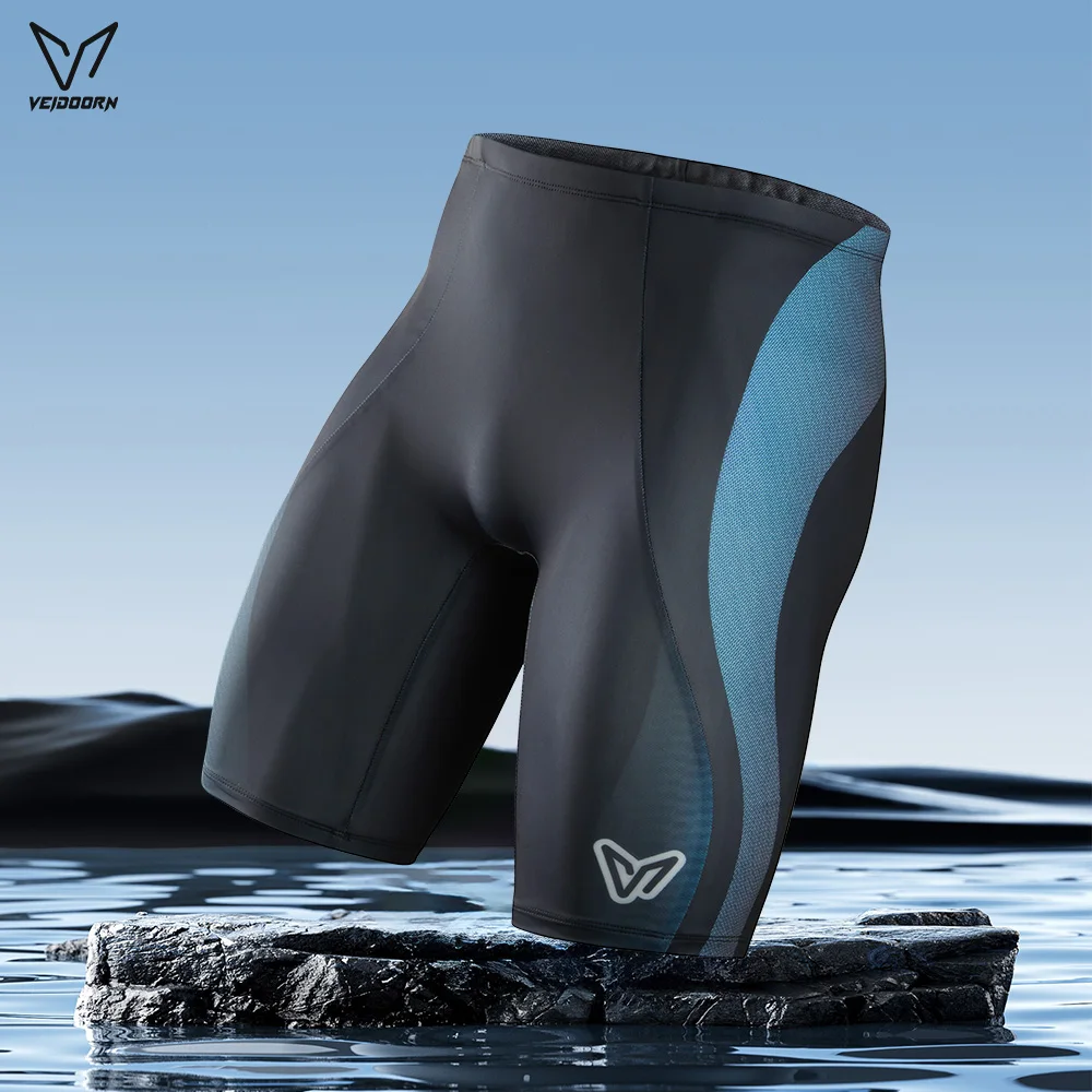 Veidoorn Quick Dry Swim Trunks Mens 5-Inch Anti-Embarrassment Liner Breathable Comfortable Athletic Swimwear for Swimming Beach
