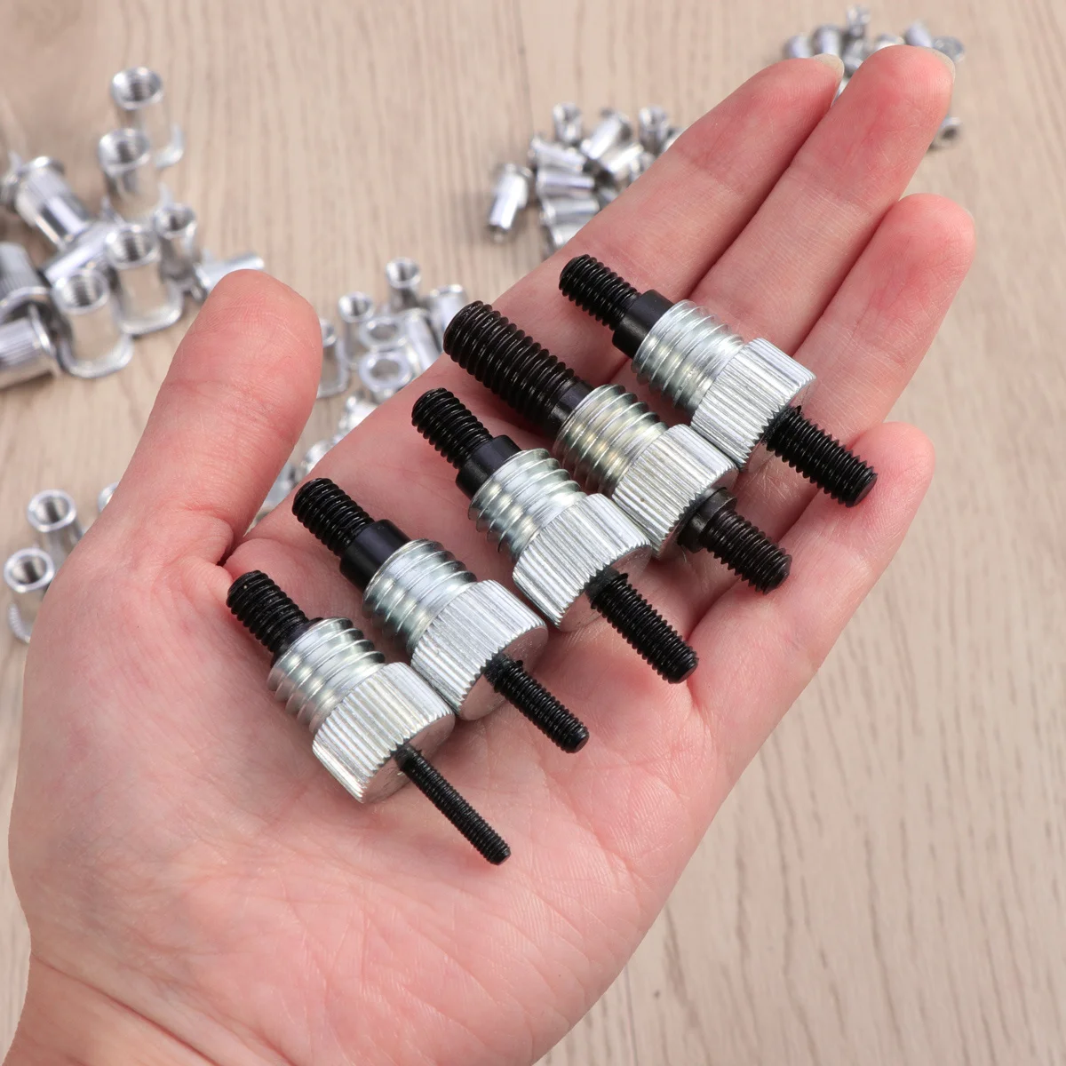 86pcs Rivet Nut Tool Kit Heavy Duty Aluminum Alloy Hand Riveter For M3-M8 Threaded Rivets Electrical Metal Assembly Duct Work