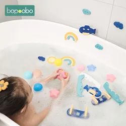 1Set Kid Bathroom Toy Bathtub Soft EVA Paste Early Education Foam Sea Animal Bath Set Toys Non Toxic Kids Fun DIY Sticker Puzzle
