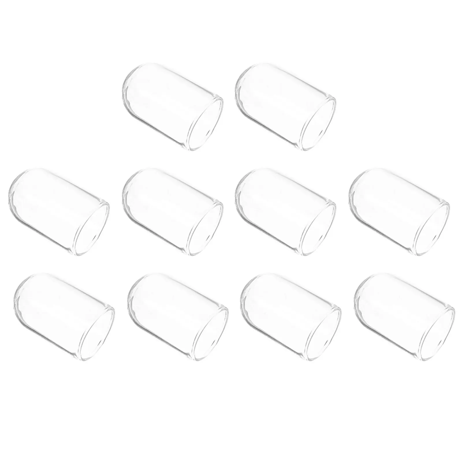 

10 шт. Простые стеклянные купола для консервированных цветов, компактные, легкие, портативные, для DIY-декора, защита цветов для дома