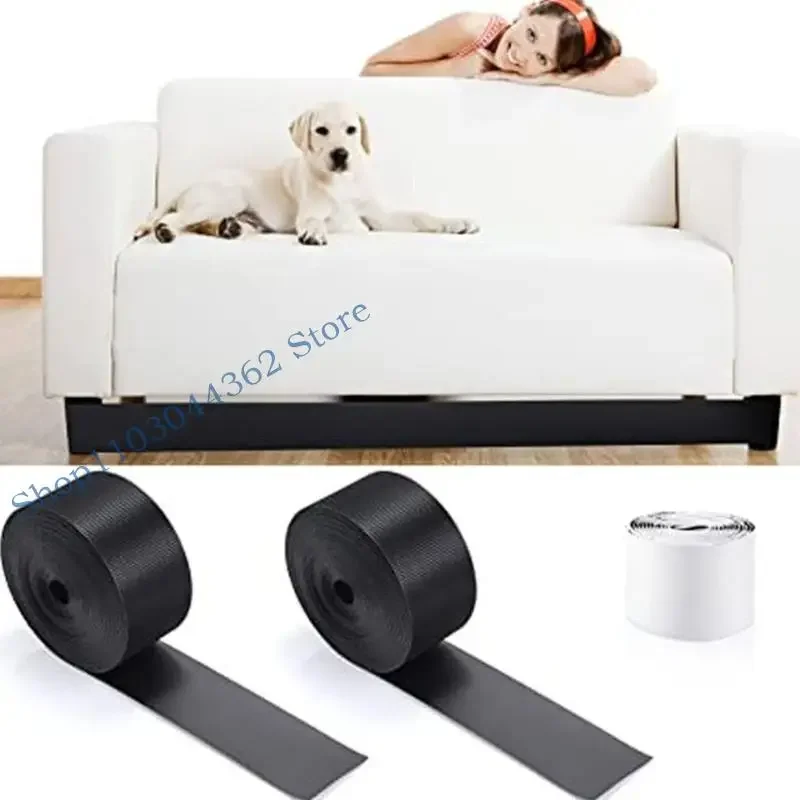 PVC Furniture Guard Adjustable Protector Stop Pet Under Bed Childproof Dust Barrier Easy Installation Home Use