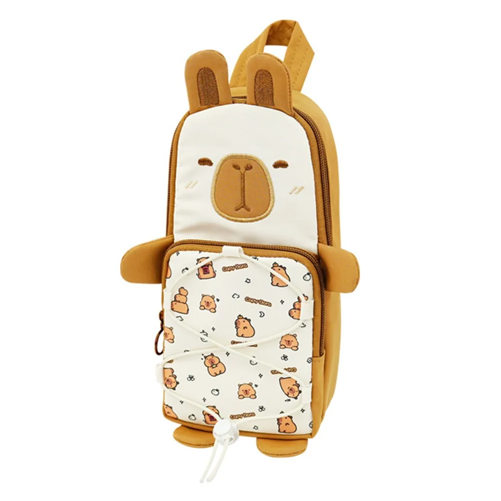 Astuccio per penne Capybara di alta qualità Astuccio multifunzionale per matite di grande capacità Scatola per penne con design con coulisse