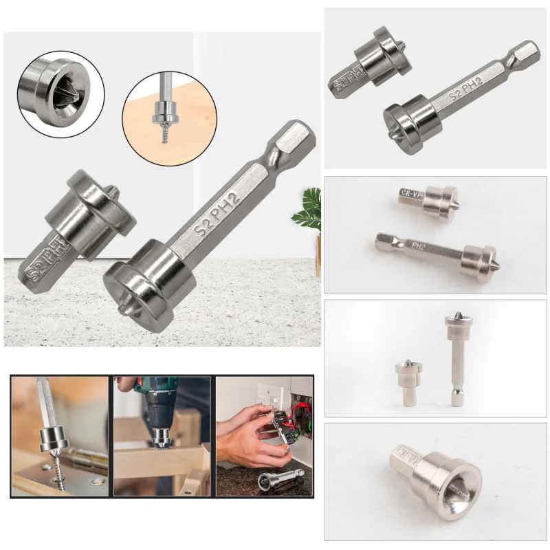 10 دريوال المسمار اضع المغناطيسي تحديد المواقع مفك بت غير أكثر من محرك S2 PH2 عرافة عرقوب بت الجصي الجبس B #5