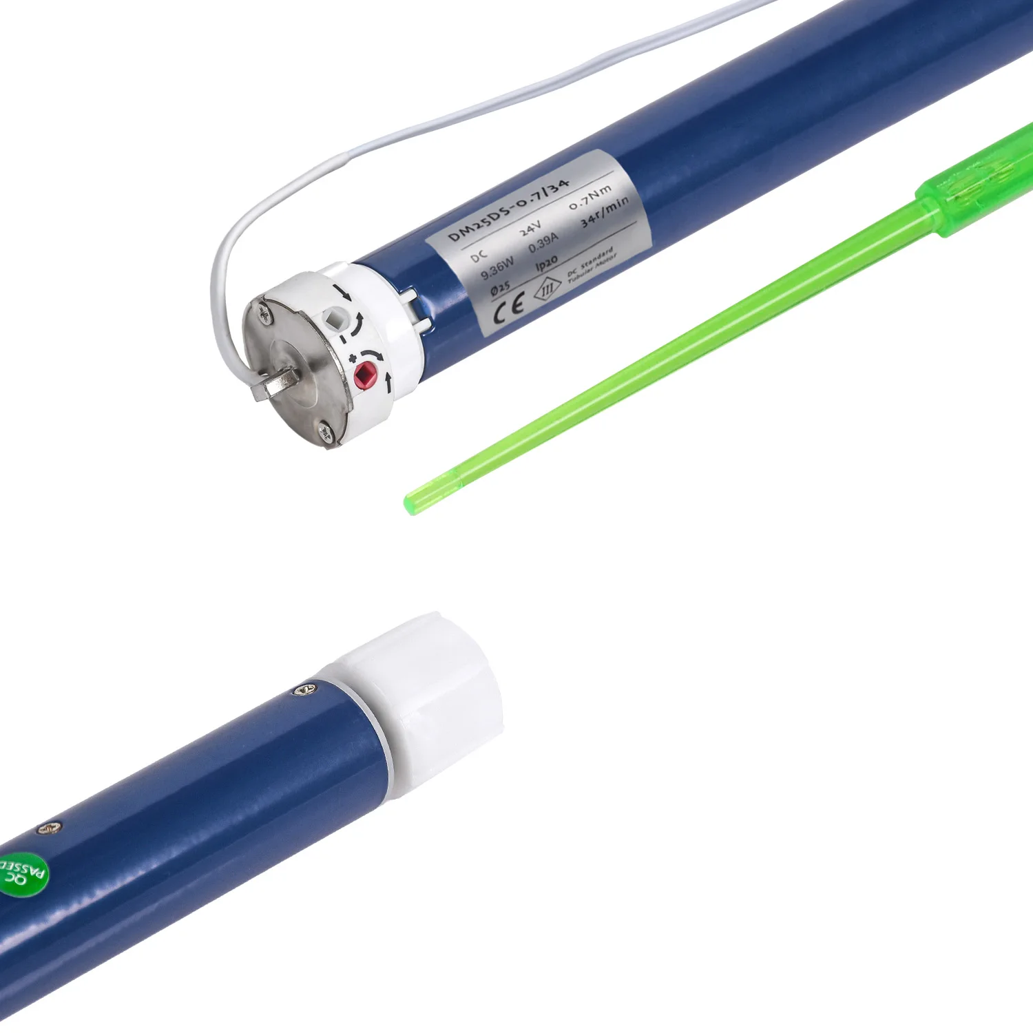 DM25DS DC24V Wired Electric Roller Shade Motor For RV Motorized Blinds Shade Motor RV Replacement Motor，Automatic Blind Motor