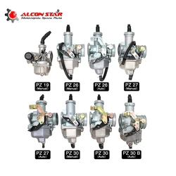 Alconstar- PZ26 PZ27 PZ30 Motorcycle Carburetor Carburador for 125cc 150cc 175cc 200cc 250cc ATV Quad Dirt Bike High Quality