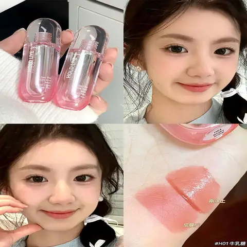 HOLD LIVE Light Nude Water Mist Lip Gloss Long-lasting Non-sticky Matte Velvet Lipstick Matte Lip Dew For Women Wholesale Makeup