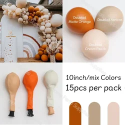 5/10/12inch Pastel Matte Balloons Set Terracotta Balloon Birthday Baptism Christening Country Wedding Bride Baby Shower Decor