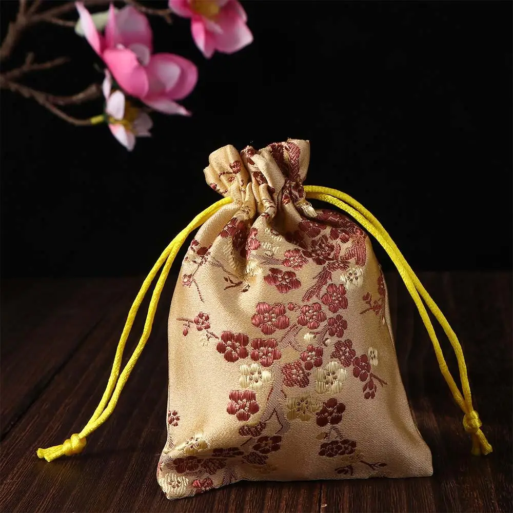 Geschenkbeutel für Partys, bestickt, Hochzeit, Satin, Schmuckverpackung, Aufbewahrungstasche – Detail 9