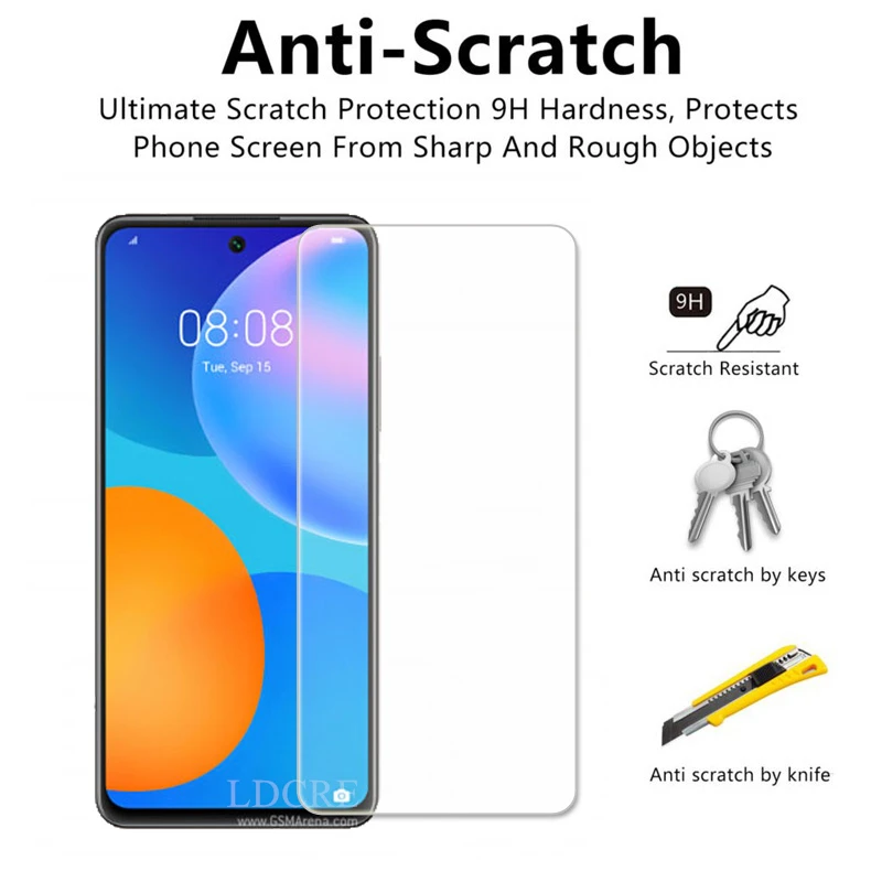 For Huawei P Smart 2021 Glass for Huawei P Smart 2021 2020 Y5p Tempered Glass Screen Protector Film Glass Huawei P Smart 2021